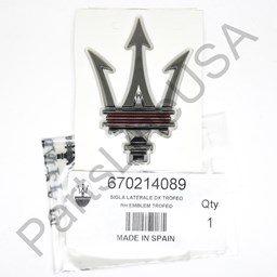 Show details for Genuine Maserati Ghibli Grecale Quattroporte Levante MC20 Trident 670214089 Picture of Genuine Maserati Ghibli Grecale Quattroporte Levante MC20 Trident 670214089